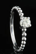 14kt diamond solitaire ring approx. 0.32 ct This lot has been put up for resale under the new lot no. 4300483
