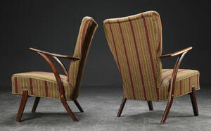 Par lænestole, bøg og uld, dansk møbelproducent 2 Denne vare er sat til omsalg under nyt varenummer 4855165