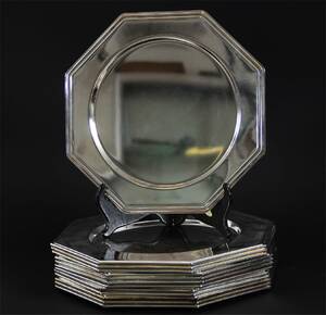Kuverttallrikar 122, nysilver