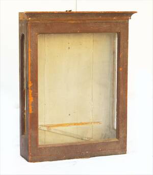 Väggvitrinskåp, 1800-talets slut