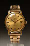 Omega Genève herrearmbåndsur af forgyldt stål