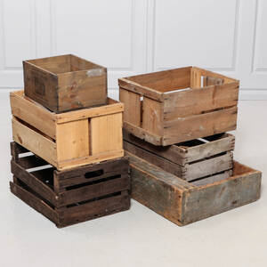 TRÄLÅDOR, 7 st, 1900-tal