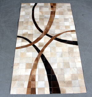 Koskindstæppe. Patchwork, 149 x 82 cm.