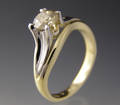 Solitaire ring ca. 0.90 ct.