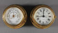 Skibsur samt barometer af messing 2