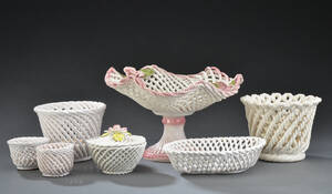 Samling håndlavet, flettet porcelæn 7