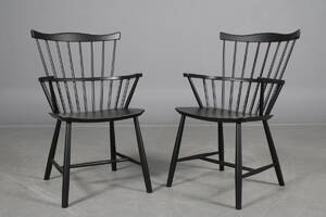 Børge Mogensen. To lænestole, model J52. 2 