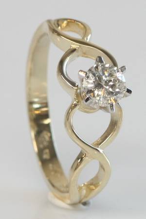 Brillantring, ca. 0.40 ct.