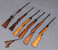 Samling luftgeværer og pistol 7