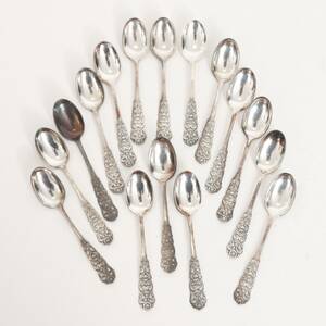 Kaffeskedar 16st, silver, Norge