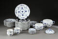 Royal Copenhagen. Musselmalet riflet dele til kaffestel 30