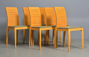 Niels Jørgen Haugesen 6 stole af bøg - Tranekær Furniture 6