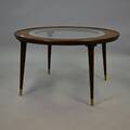 Soffbord trä och glas 1940 tal