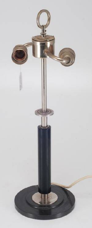 BORDSLAMPA ART DECO TIDIGT 1900-TAL, HÖ 55CM