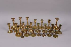 Ljusstakar i mässing, 23st