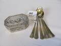 ASK UTL.SILVER, 7 KAFFESKEDAR STPL SILV. TOT.138 G