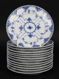 Royal Copenhagen Musselmalet. Helblonde frokosttall, nr 1086 13