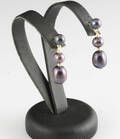 Fresh water pearl gold earrings 2