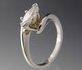 Solitaire ring ca. 0.84 ct.