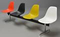 Charles Eames. Vintage 4-personers bænk. L. 248 cm 