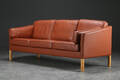 Stouby. Tre-personers sofa, læder