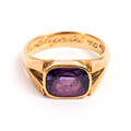 Ring 18k guld med ametist