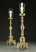 Par bordlamper af messing, 1900-tallet 2