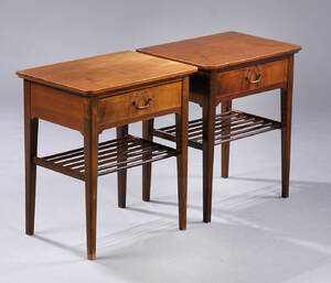 Par sengeborde, 1950erne 2