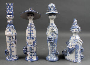 Bjørn Wiinblad. Fire figurer af keramik fra serien Årstiderne samt 4 Denne vare er sat til omsalg under nyt varenummer 4240342