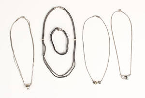 Samling halskæder og armbånd, sterling sølv 5