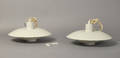 Poul Henningsen 2 loftpendler hvide PH 4  2 svanehalse