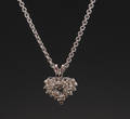 Hjertevedhæng med brillanter - ca. 0.26 ct.