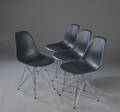Charles Eames, sæt på fire stole model DSR, sorte 4