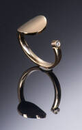 Brillantring af 14 kt. Guld Denne vare er sat til omsalg under nyt varenummer 4855111