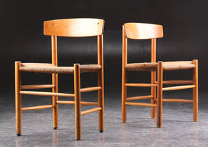 Børge Mogensen. Par stole af bøg, model J39 2