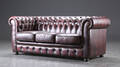 Tre-pers. sofa i Chesterfield stil 