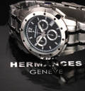 Hermances, Geneve. Chronograph. Herrearmbåndsur Model G104-10