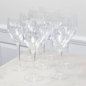 BERTIL VALLIEN, 8 rödvinsglas, Chateau, Kosta Boda