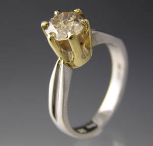 Solitaire ring ca. 1.30 ct. Denne auktion er annulleret - se nu vare 1952332