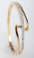 Brillantring fra Diamonds by Frisenholm. 14 kt. guld, 0.05 ct