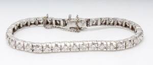 Tennisbracelet POGANY with brilliant cut diamonds approx 6.5ct 