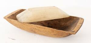 Tråg 2st, allmoge, 1800-tal