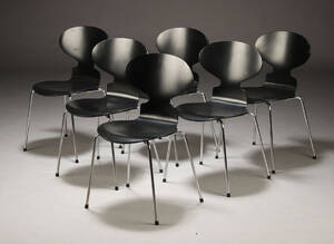 Arne Jacobsen. Seks stole, Myren 6