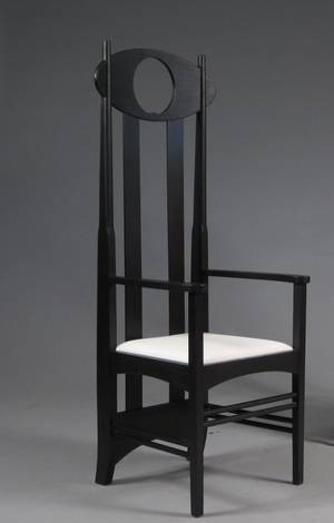 Charles Rennie Mackintosh 1868-1928. Argyle Carver Armchair Denne auktion er annulleret - se nu vare 1965558