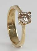 Solitairering, ca. 0.75 ct.