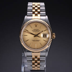 Rolex Datejust. Herrearmbåndsur i 18 kt. guld og stål, ca. 2002  Denne vare er sat til omsalg under nyt varenummer 4250463