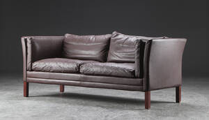 2½-pers. sofa, læder, dansk møbelproducent