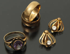 Samling smykker af 14 kt. guld 5