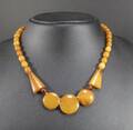 Art Deco Bernsteinkette, ca. 16,3 g. Diese Ware steht erneut zur Auktion unter der Warennummer 4045734