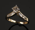 Diamantring - ca. 0.72 ct.